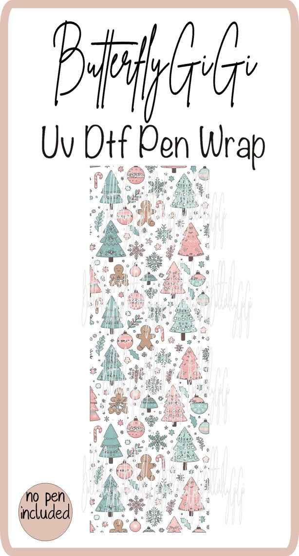 Wrap Christmas Tree Gingerbread Uv Dtf