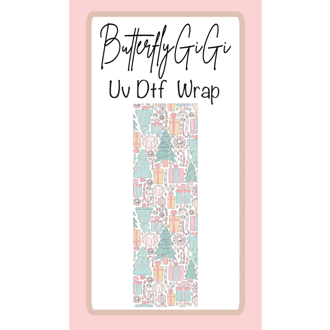 Wrap Christmas Ornament Tree UV DTF