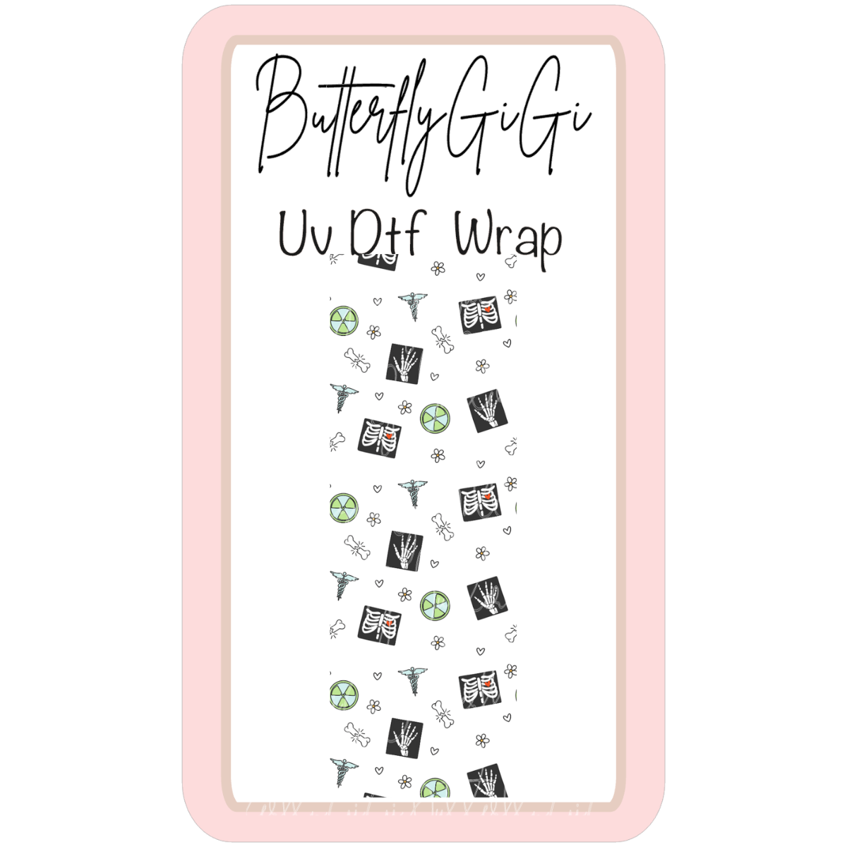 Wrap Xray Bones UvDTF