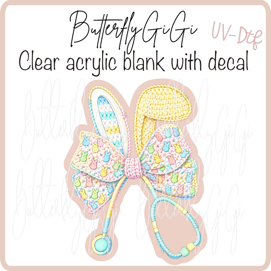 Yarn Bunny Stethoscope UvDTF