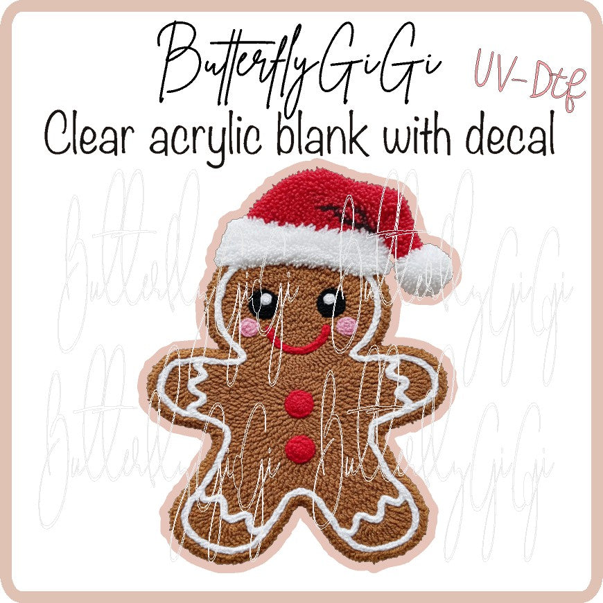 Yarn Gingerbread UV DTF