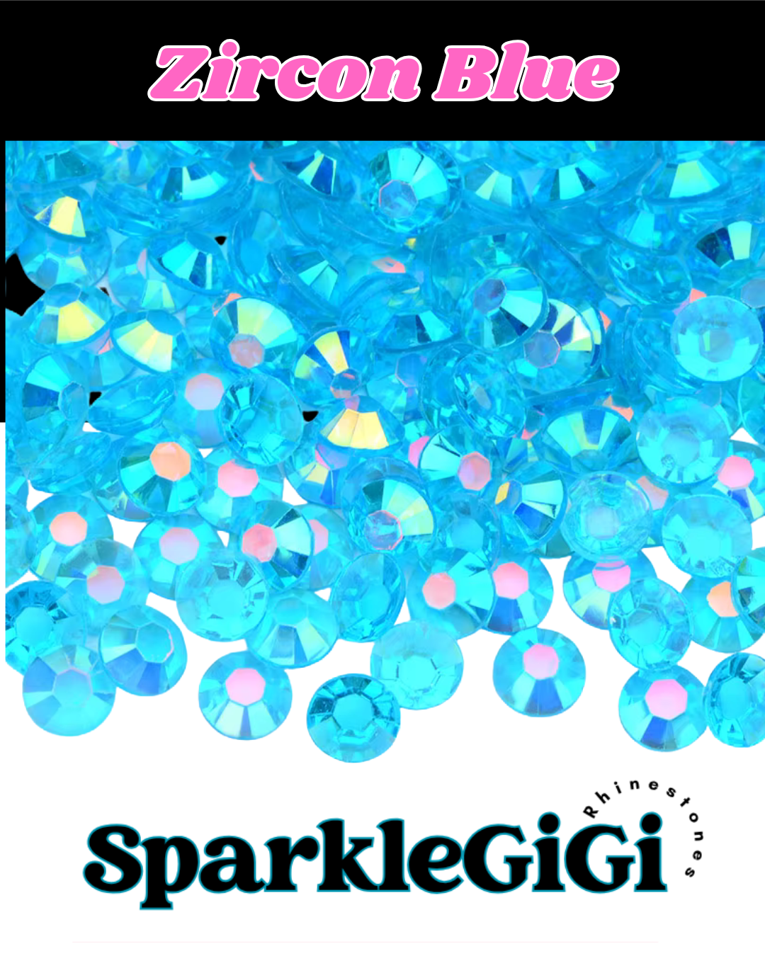 TRANSPARENT AB Fill- Mixed Size Rhinestone
