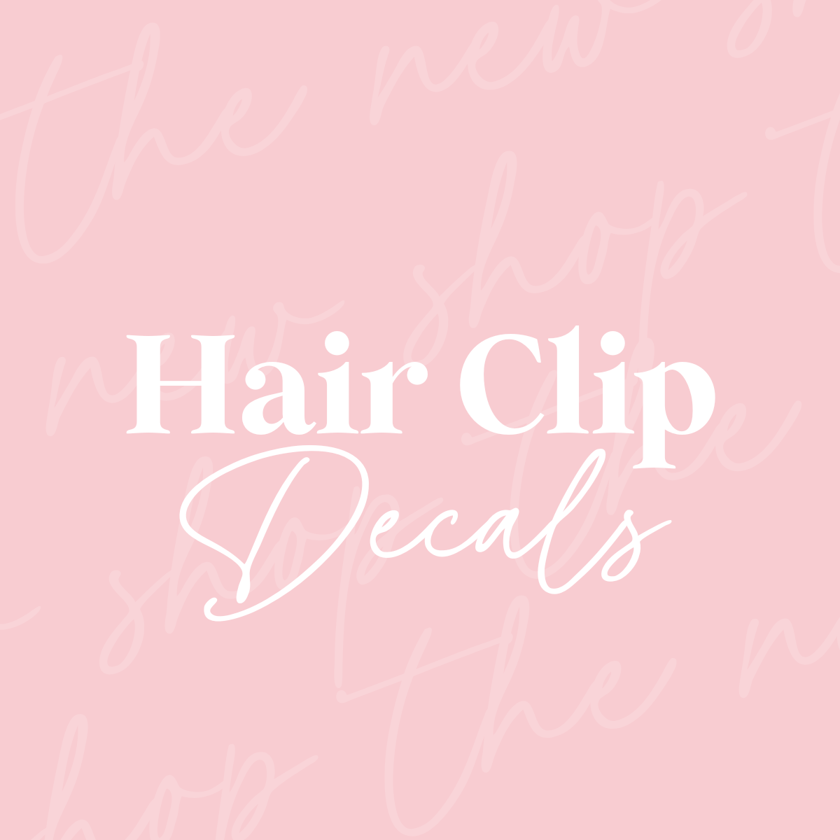 hair clip decals