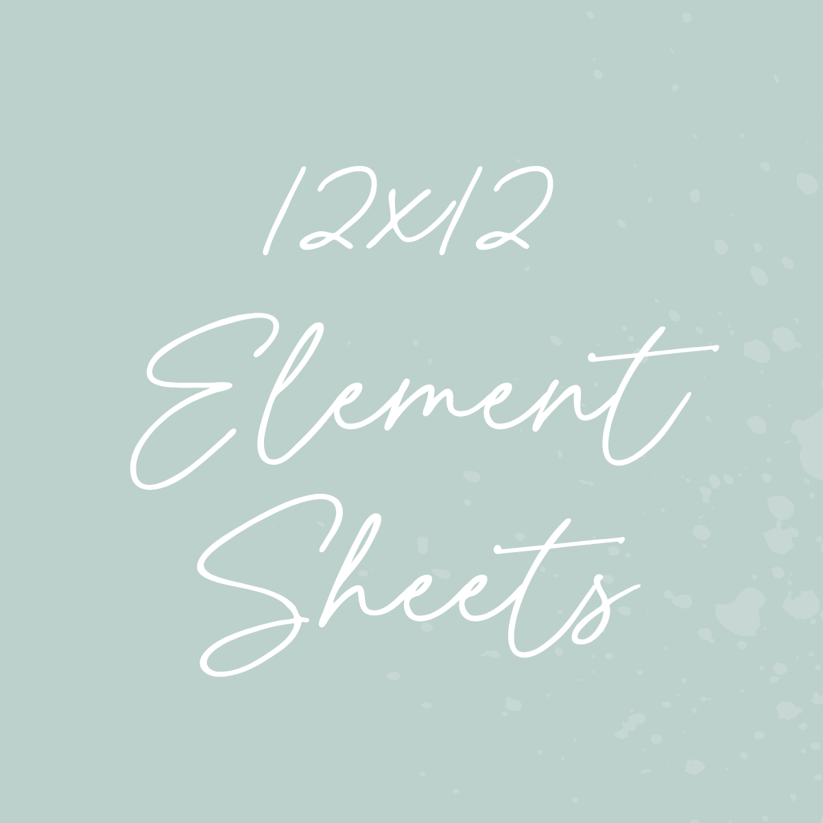 12 x 12 Element Sheets