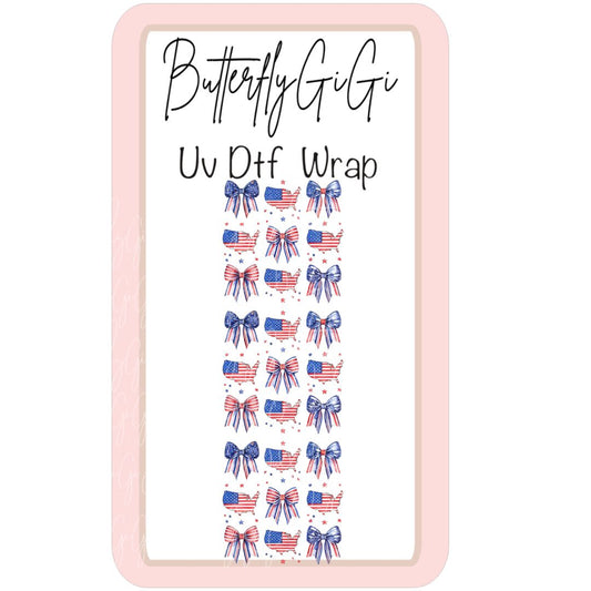 Wrap USA Blue Uv Dtf