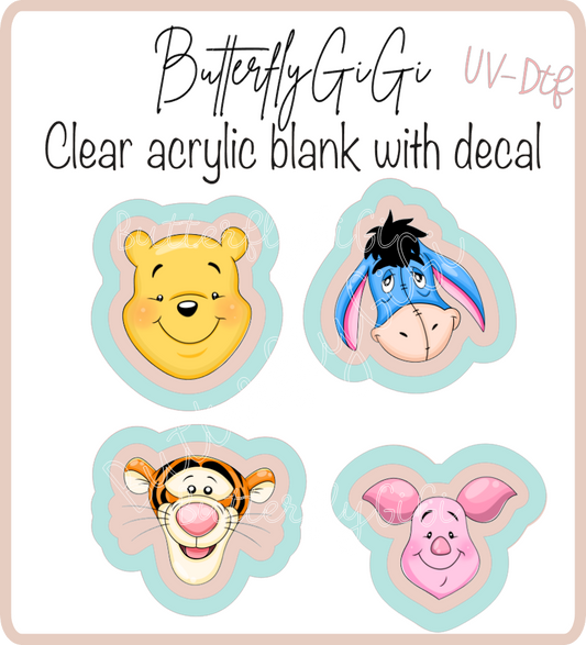100 acre wood Xray Marker Set UVDTF