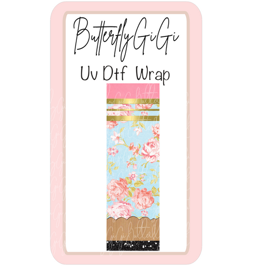 Wrap Teacher Floral Pencil Uv Dtf