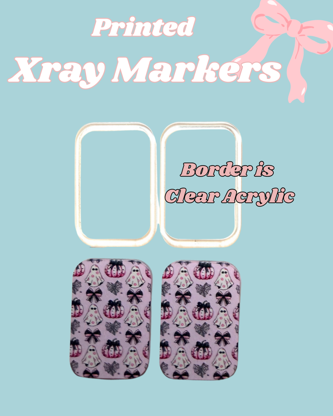 Halloween Pink Printed Xray Markers