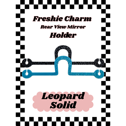 Leopard Solid Acrylic Freshie Charm Holder