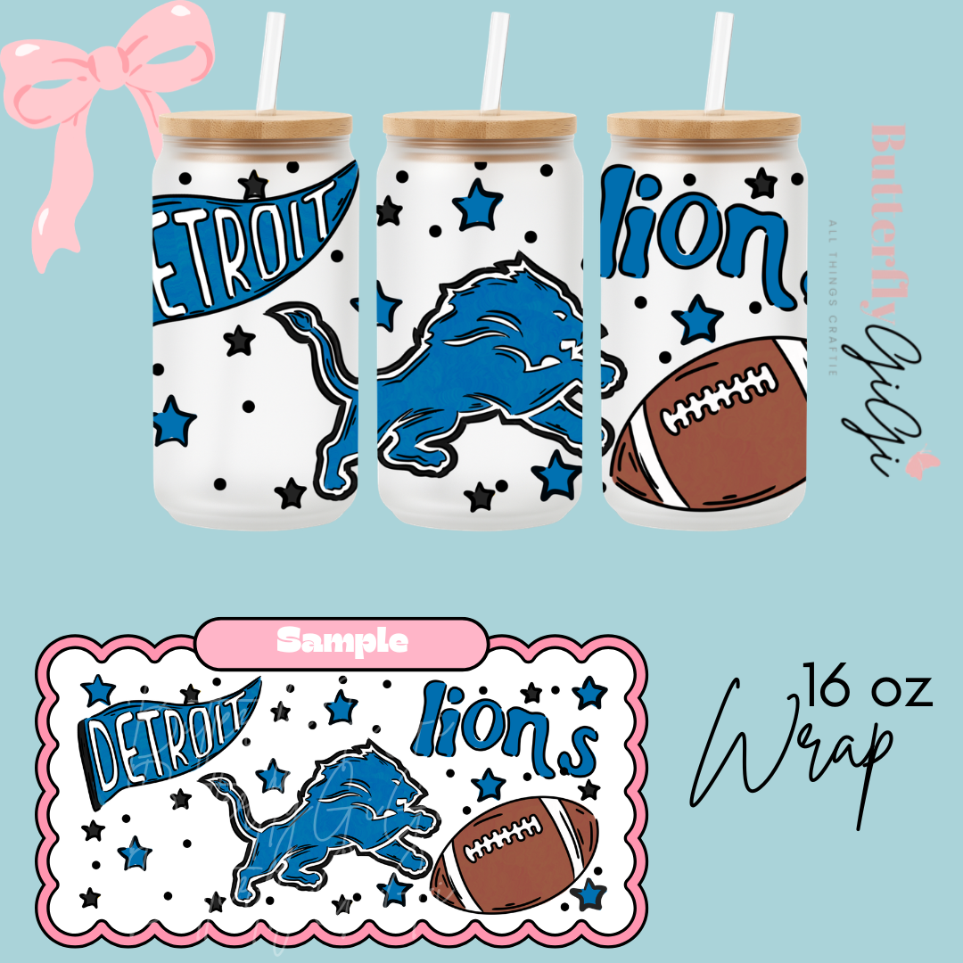 Football 16oz UVDTF Wrap