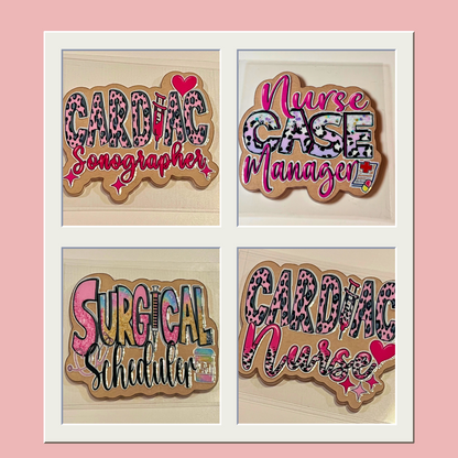 Medical Leopard Print Nurse Case Manager