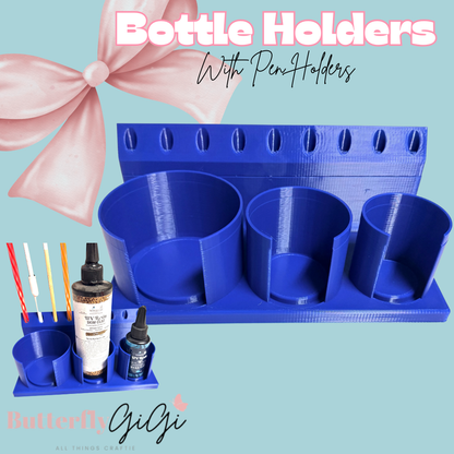 Bottle & Pen Holders 3D Printed