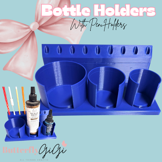 Bottle & Pen Holders 3D Printed