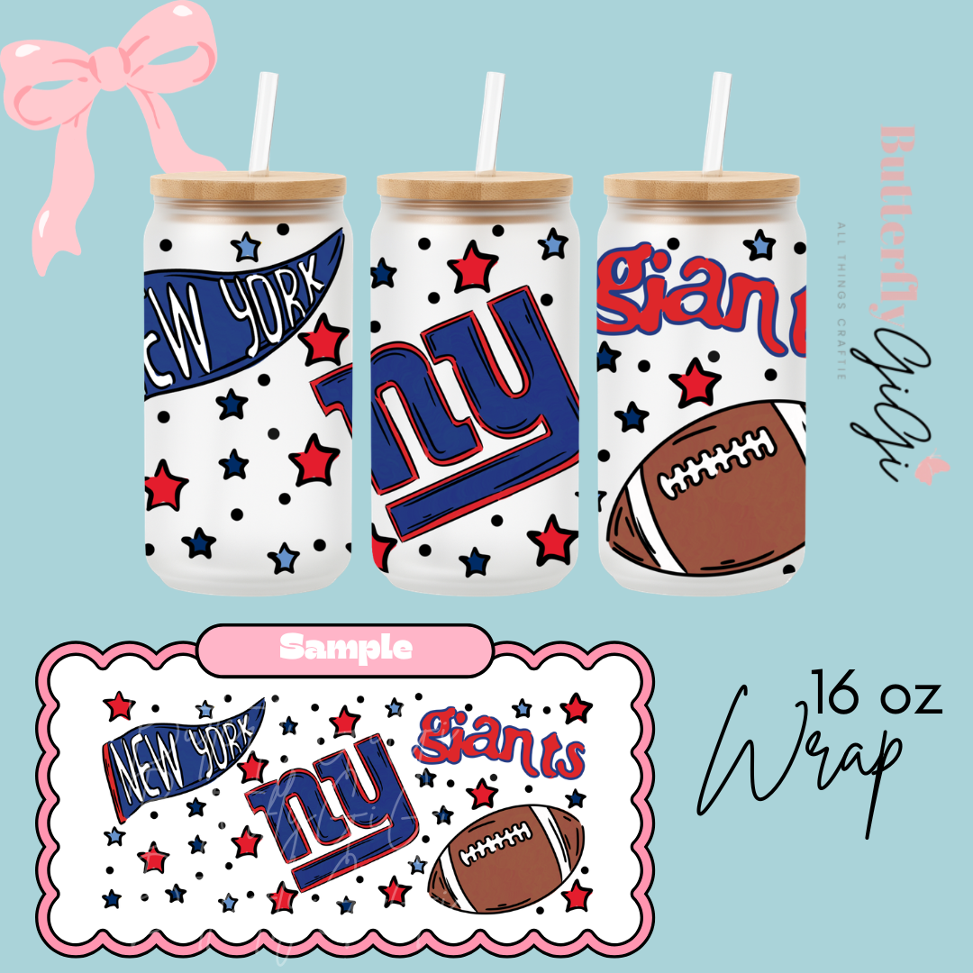 Football 16oz UVDTF Wrap