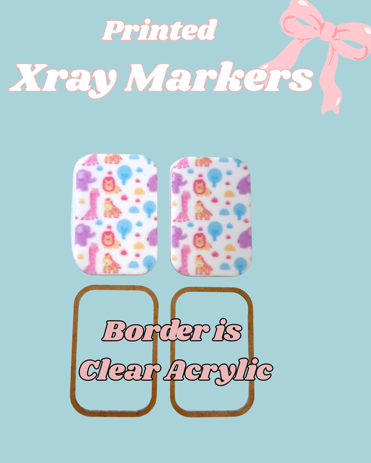 Animals Sweet Printed Xray Markers