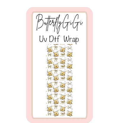 Bear Coquette UV Dtf Wrap