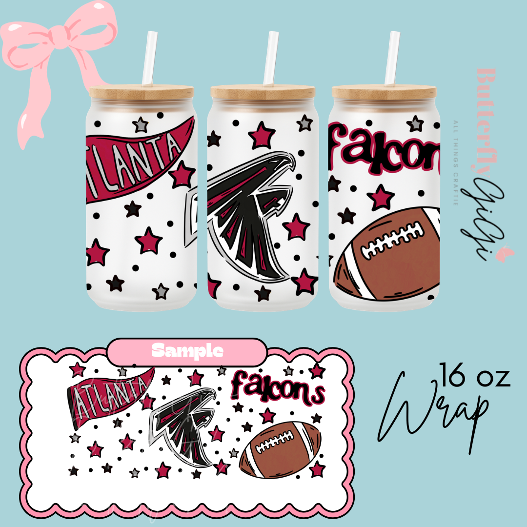 Football 16oz UVDTF Wrap