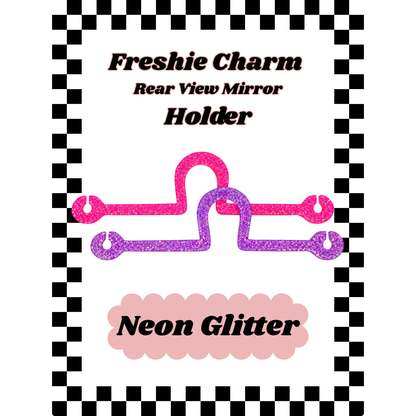 NEON GLITTER Acrylic Freshie Charm Holder