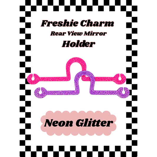 NEON GLITTER Acrylic Freshie Charm Holder