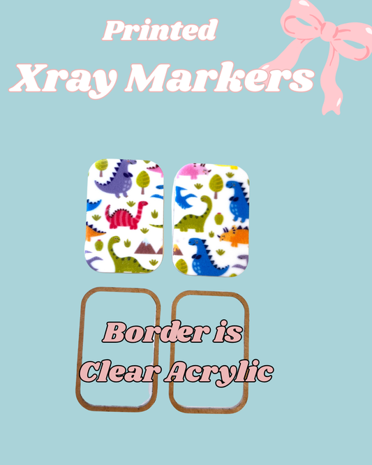 Dinosaurs Printed Xray Markers