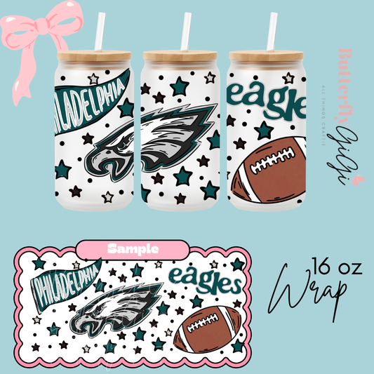 Football 16oz UVDTF Wrap