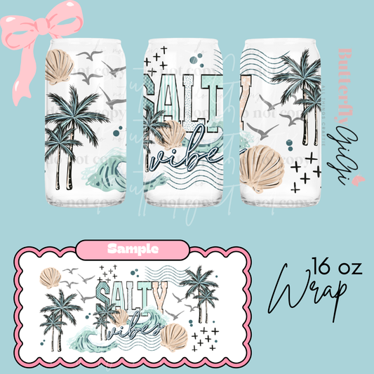 Salty Vibes 16oz UVDTF Wrap
