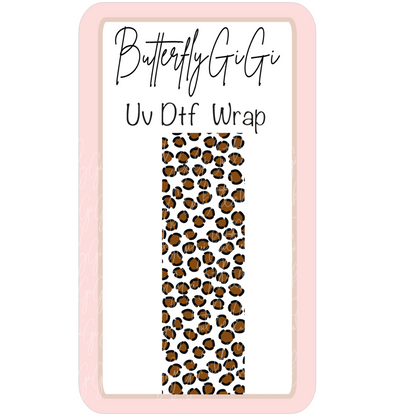 Cheetah Print Uv Dtf Wrap