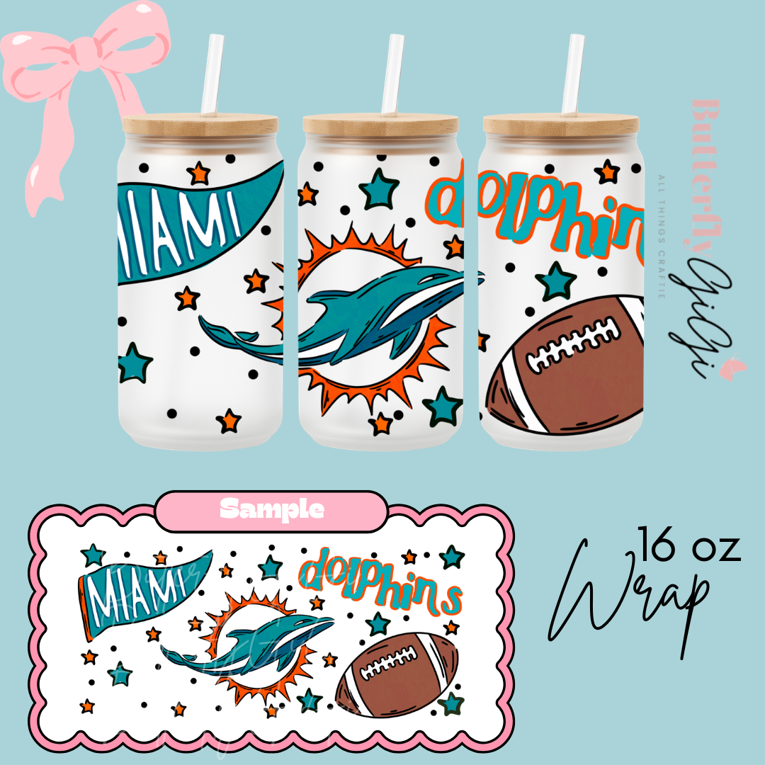 Football 16oz UVDTF Wrap