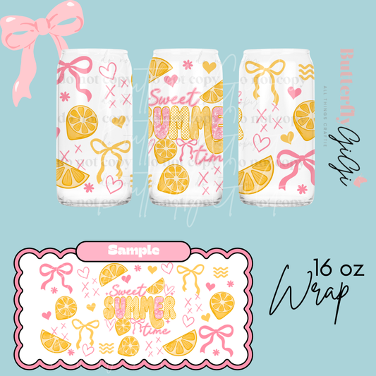 Sweet Summertime 16oz UVDTF Wrap