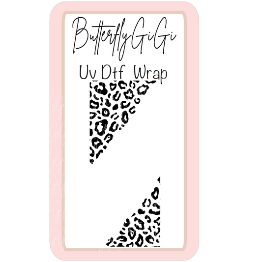 Wrap Leopard Print half Uv Dtf