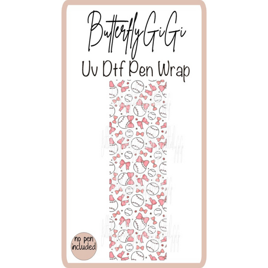Baseball Coquette Pink Wrap