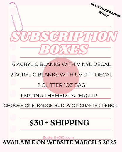 .Subscription Box Spring(sold out)