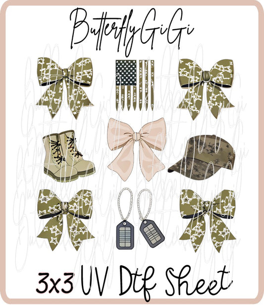 3x3 Boot Camp UV Dtf SHEET