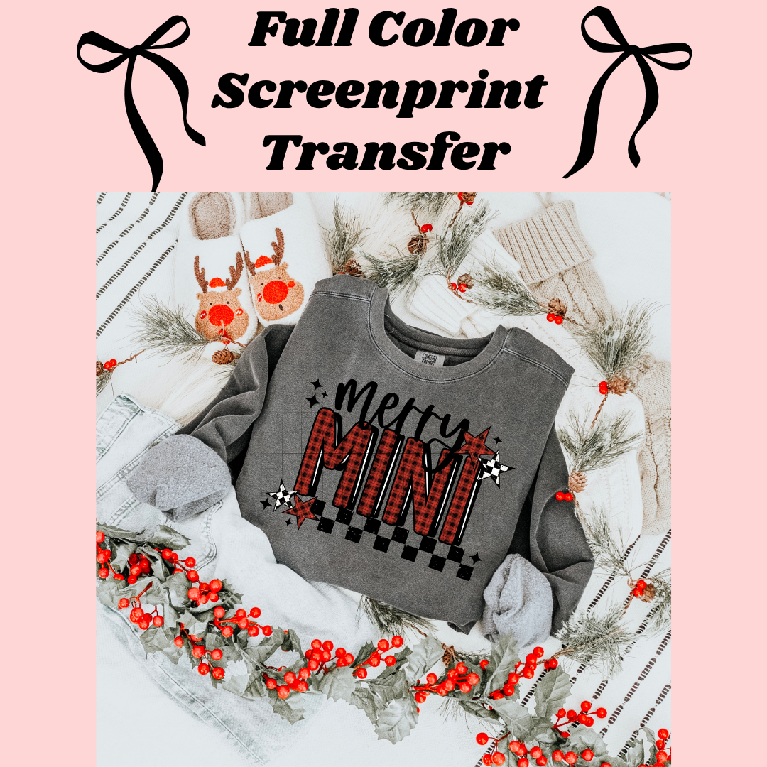 DTF Transfer Merry Mama Mini Christmas
