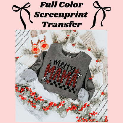 DTF Transfer Merry Mama Mini Christmas