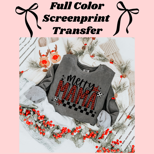 DTF Transfer Merry Mama Mini Christmas