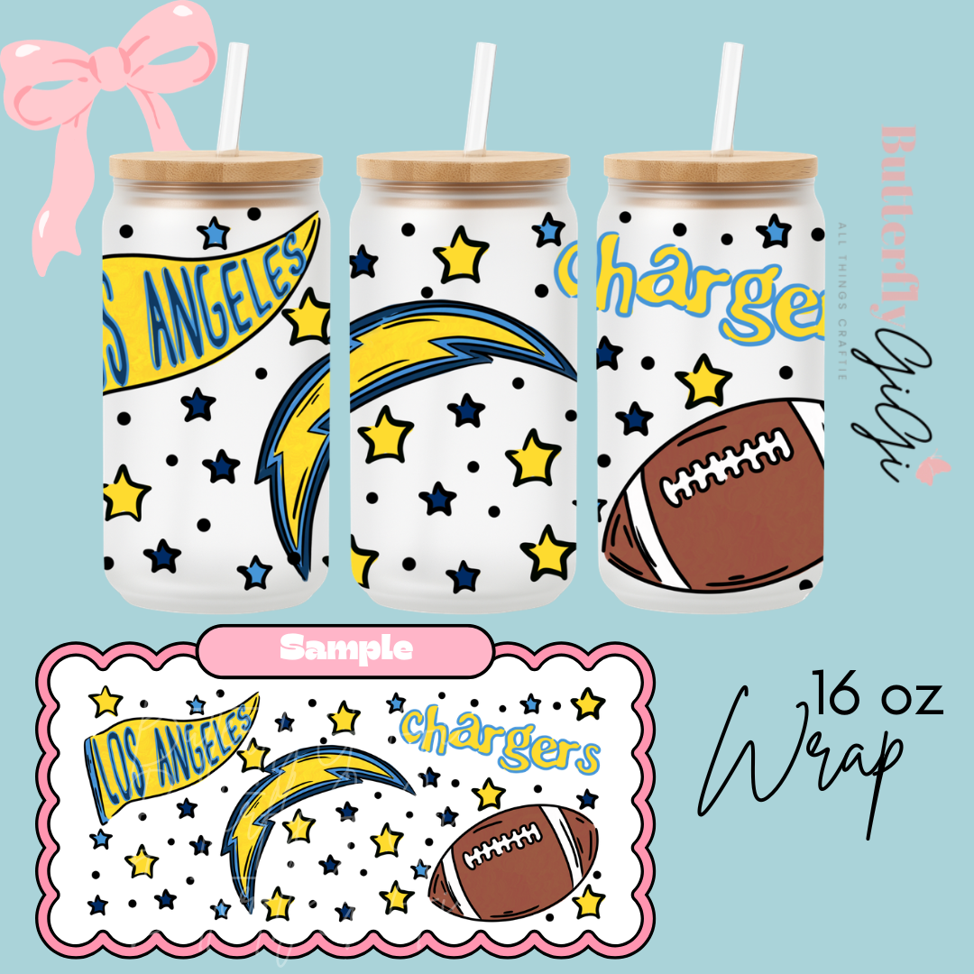 Football 16oz UVDTF Wrap