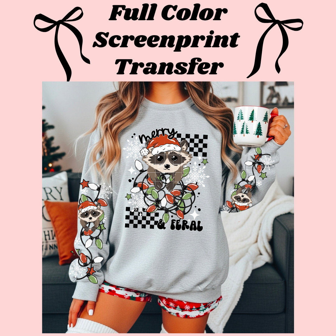 DTF Transfer Merry & Feral with Sleeves