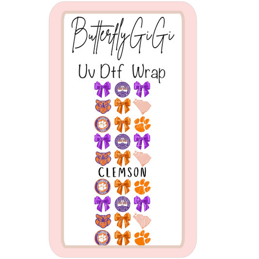 Wrap Clemson UV Dtf