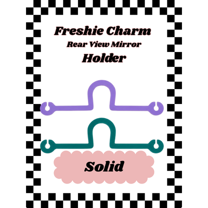 Solid Color Acrylic Freshie Charm Holder