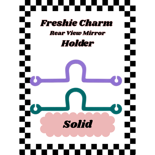 Solid Color Acrylic Freshie Charm Holder