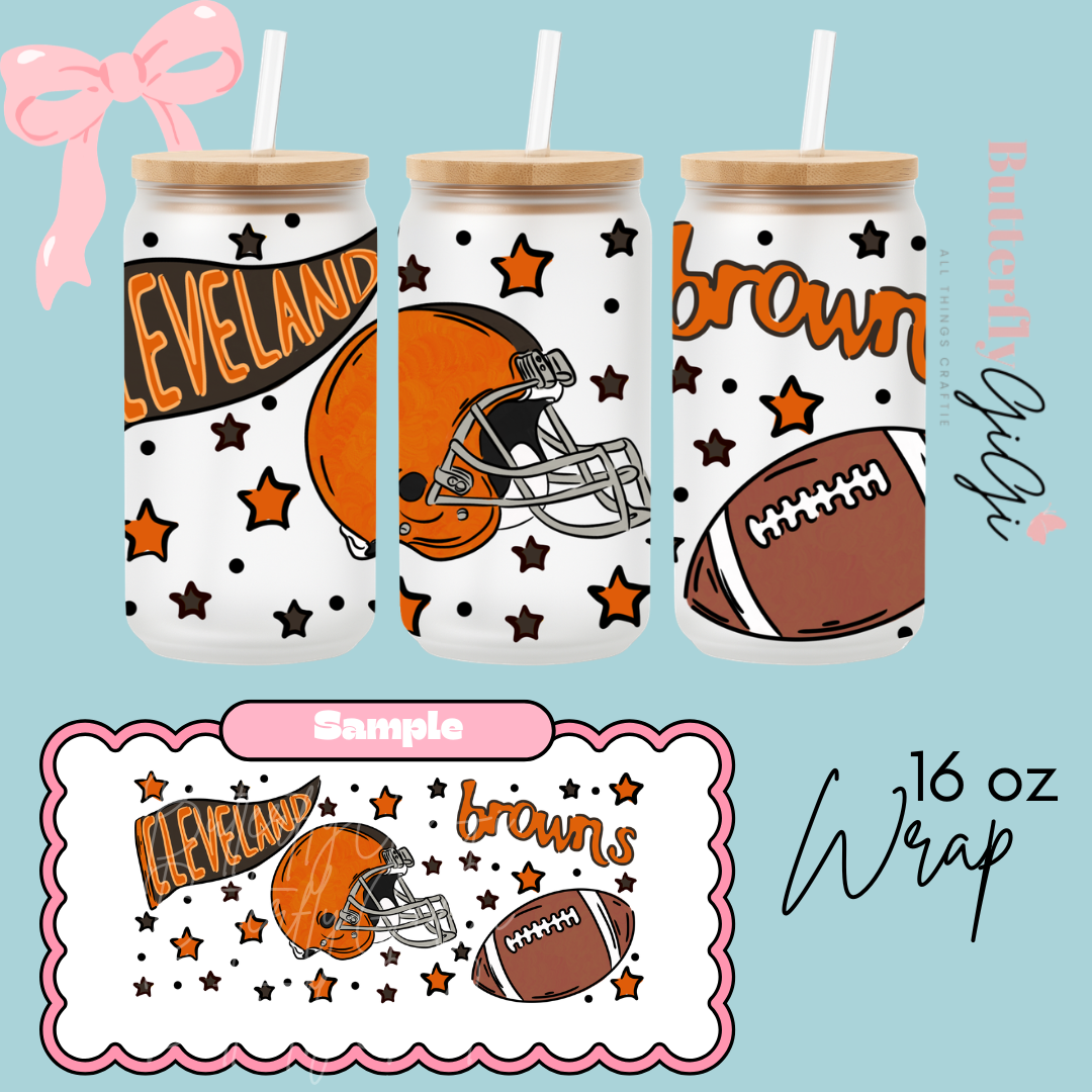 Football 16oz UVDTF Wrap