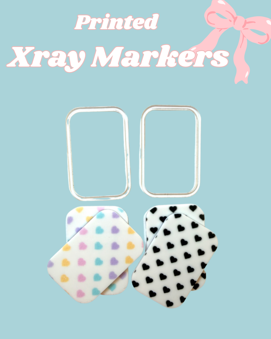 Hearts Printed Xray Markers