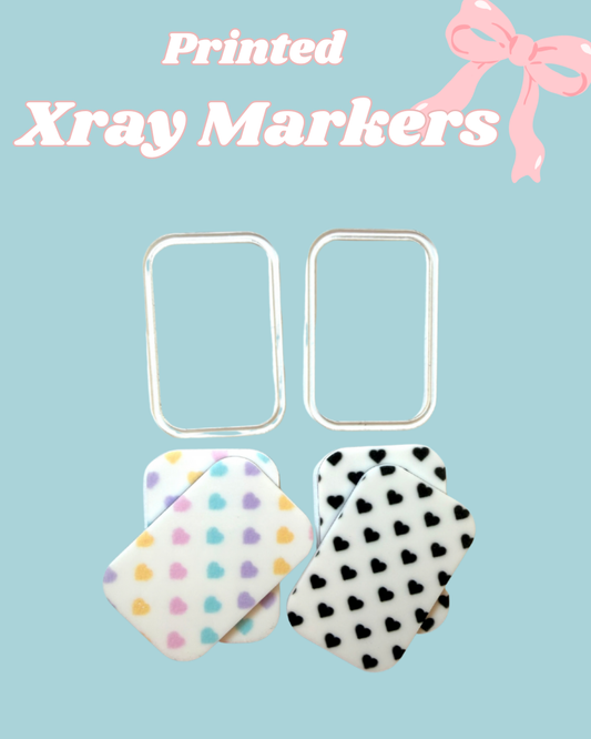 Hearts Printed Xray Markers