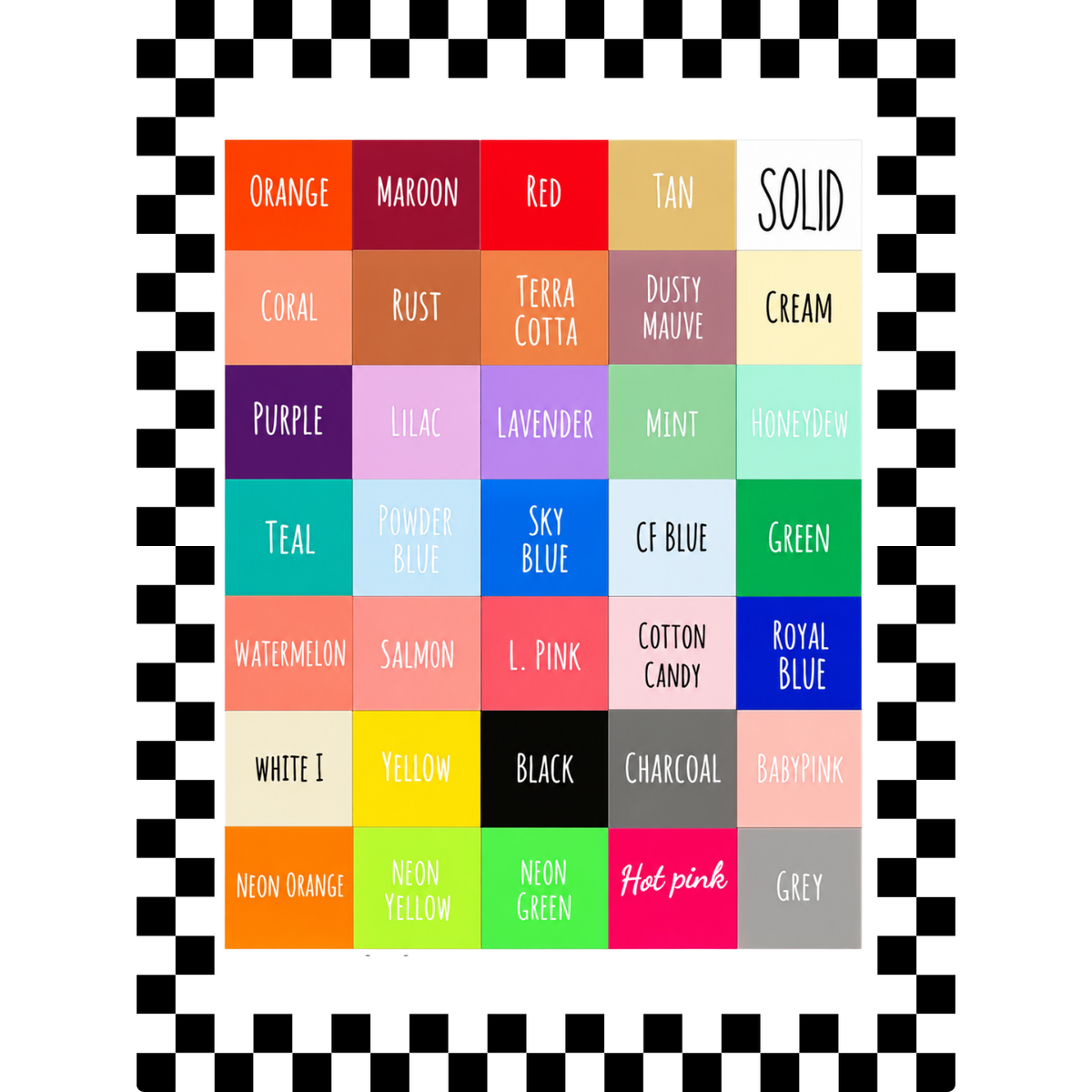 Solid Color Acrylic Freshie Charm Holder