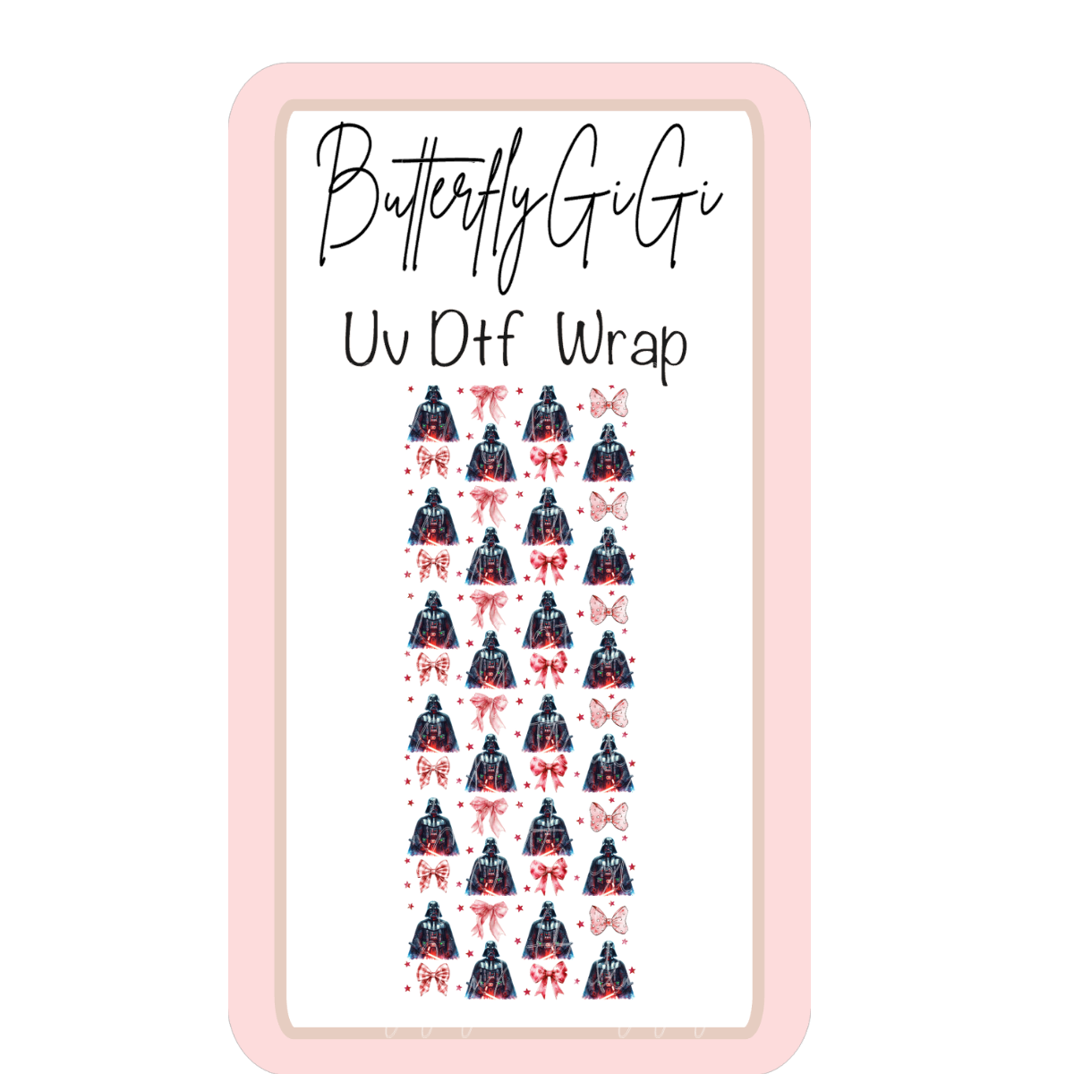 Darth Coquette UV Dtf Wrap