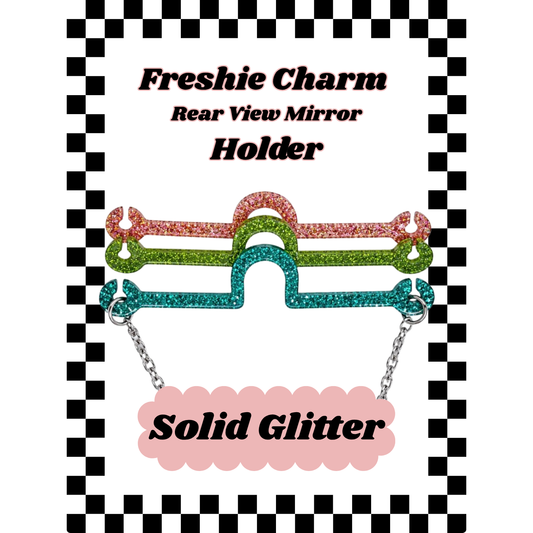 GLITTER  Color Acrylic Freshie Charm Holder