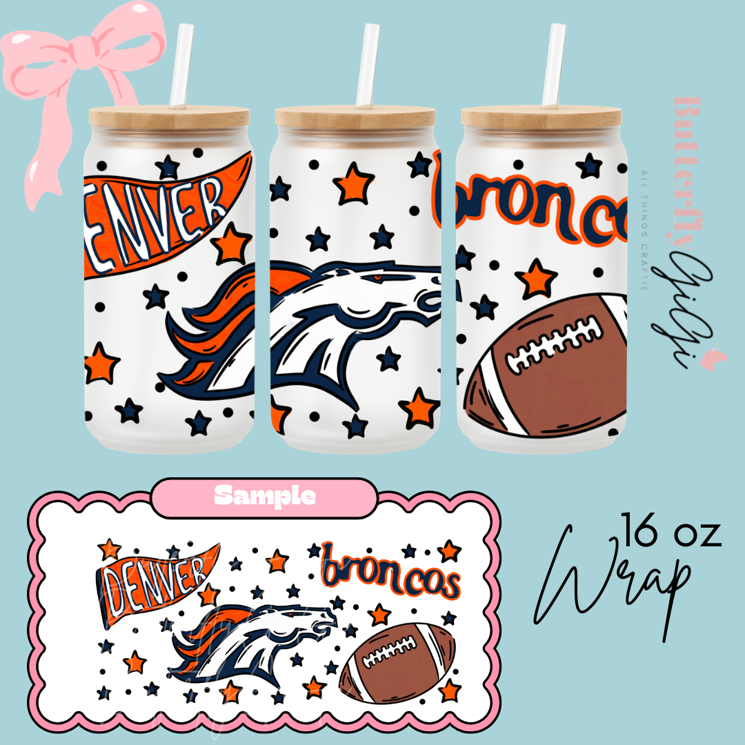 Football 16oz UVDTF Wrap