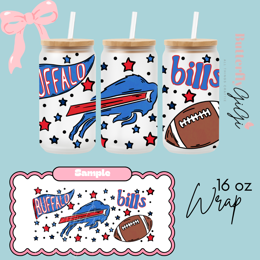 Football 16oz UVDTF Wrap