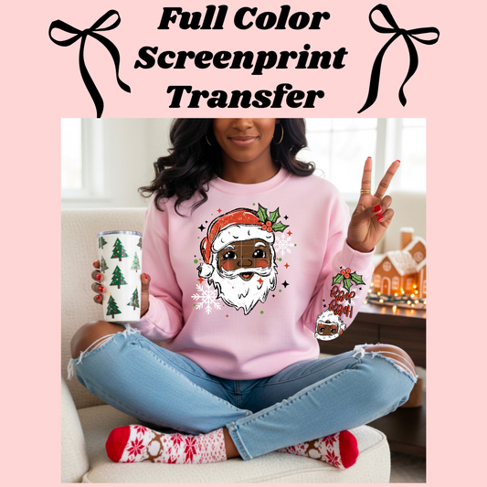 DTF Transfer Santa with Sleeves